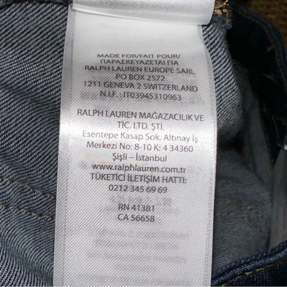 Lauren Ralph Lauren Women 6P Modern Straight Curvy Low Rise Jeans Casual Preppy - Picture 8 of 11